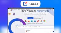 Tomba.io software interface showing email finder and verifier features. A Tomba.io review.