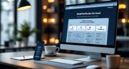 Tomba.io email verification software on desktop and mobile