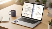 WordRocket vs NeuronWriter 2026 — side-by-side comparison of two AI content tools on a clean editorial desktop scene with split-screen workflow on a monitor